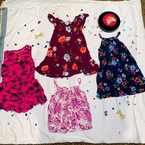 Girls 4T floral bundle dresses